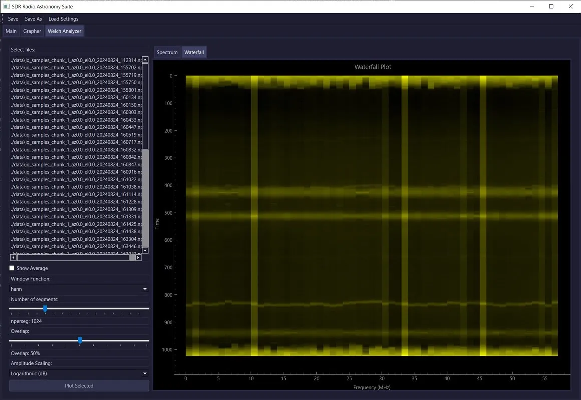 SDR Astronomy Software